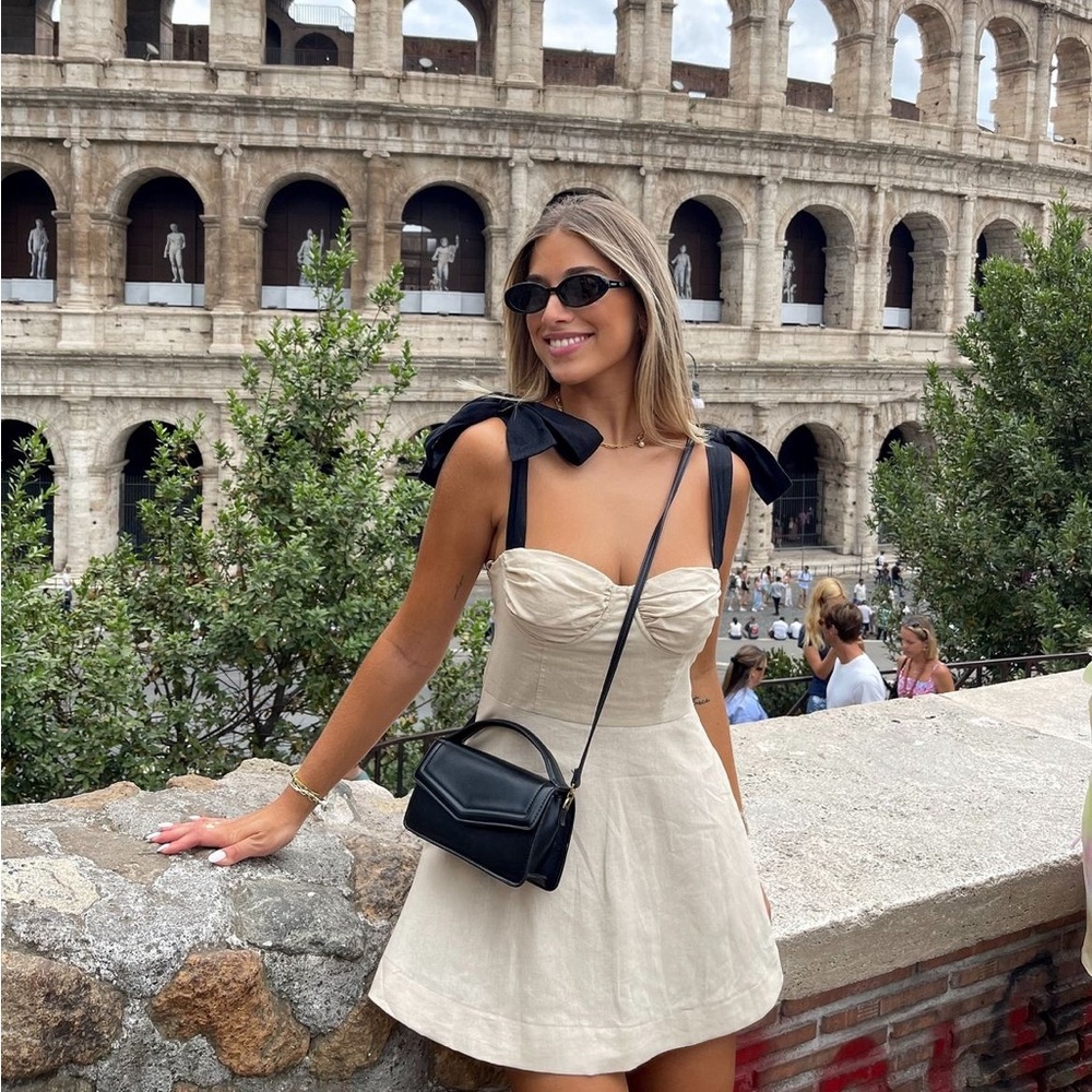 ZARA Ruffled Mini Dress - Picture 1 of 10